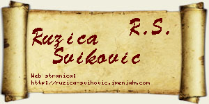 Ružica Šviković vizit kartica